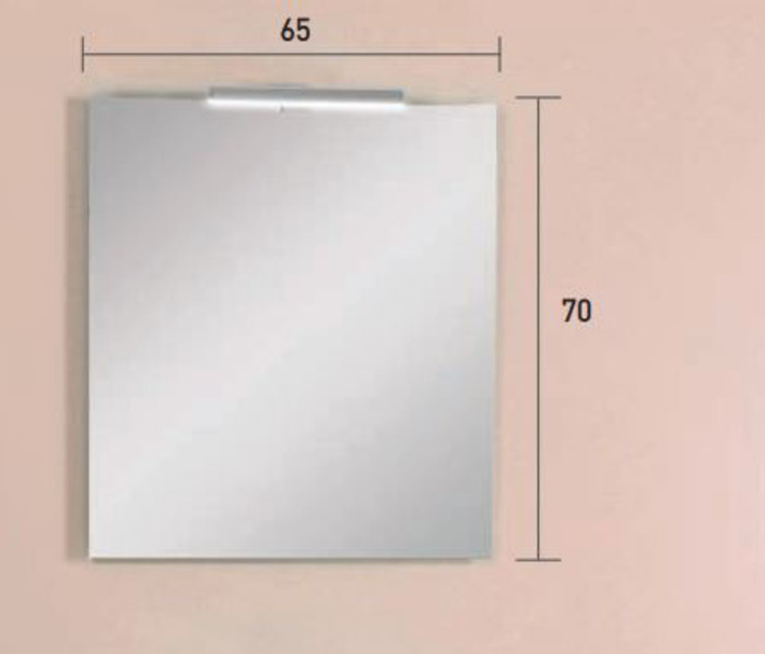 Pro Bagno Elegant 952 - Άνω μέρος C καθρέπτης με απλίκα LED