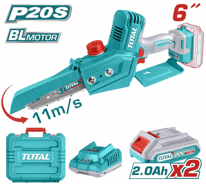 TOTAL ΣΕΤ ΕΠΑΓΓ. ΑΛΥΣΟΠΡΙΟΝΟ ΚΛΑΔ ΜΠΑΤ. Li-ion 20V / 2Ah / 2 ΜΠΑΤ ΣΕ ΒΑΛΙΤΣΑ BL Motor (TGSLI20686) TOTAL ΣΕΤ ΕΠΑΓΓ. ΑΛΥΣΟΠΡΙΟΝΟ ΚΛΑΔ ΜΠΑΤ. Li-ion 20V / 2Ah / 2 ΜΠΑΤ ΣΕ ΒΑΛΙΤΣΑ BL Motor (TGSLI20686)