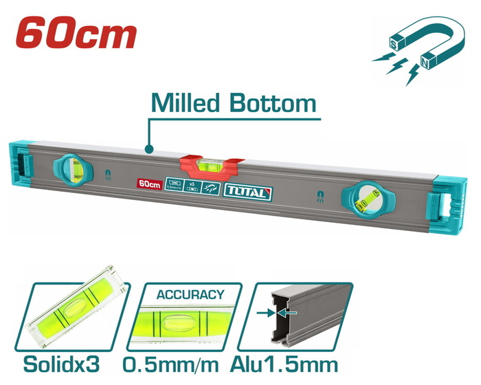 TOTAL ΕΠΑΓΓ. ΑΛΦΑΔΙ ΑΛΟΥΜΙΝΙΟΥ ΜΑΓΝΗΤΙΚΟ 60cm (TMT26028M)