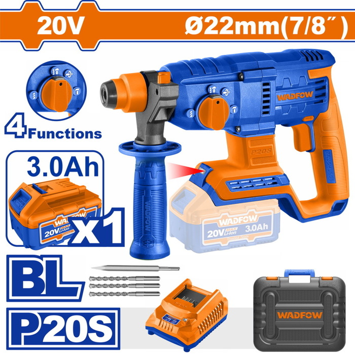 BF WADFOW ΠΝΕΥΜΑΤΙΚΟ ΠΙΣΤΟΛΕΤΟ ΜΠΑΤ. Li-ion 20V / 22mm / 3Ah / 1 ΜΠΑΤ (WLM1522) BF WADFOW ΠΝΕΥΜΑΤΙΚΟ ΠΙΣΤΟΛΕΤΟ ΜΠΑΤ. Li-ion 20V / 22mm / 3Ah / 1 ΜΠΑΤ (WLM1522)