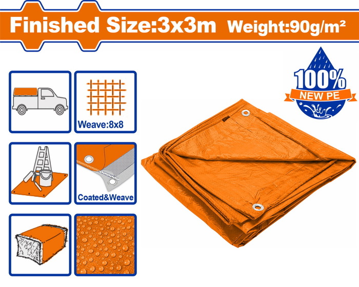 WADFOW ΜΟΥΣΑΜΑΣ ΑΔΙΑΒΡΟΧΟΣ 90gr/m2 3X3m (WTQ0933) WADFOW ΜΟΥΣΑΜΑΣ ΑΔΙΑΒΡΟΧΟΣ 90gr/m2 3X3m (WTQ0933)