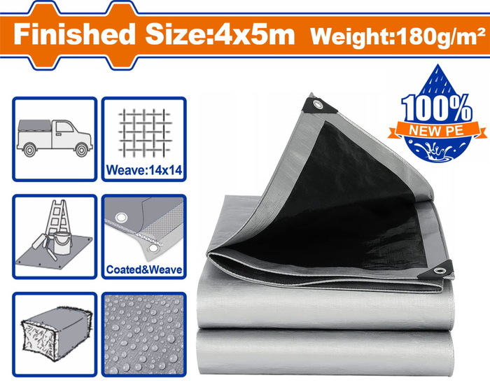 WADFOW ΜΟΥΣΑΜΑΣ ΑΔΙΑΒΡΟΧΟΣ 180gr/m2 4X5m (WTQ8845) WADFOW ΜΟΥΣΑΜΑΣ ΑΔΙΑΒΡΟΧΟΣ 180gr/m2 4X5m (WTQ8845)