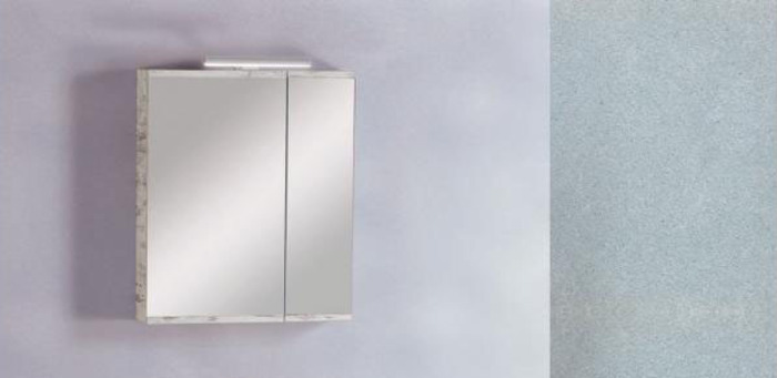 Pro Bagno Elegant 960 - Άνω μέρος A καθρέπτης ντουλάπι με απλίκα LED- ΛΕΥΚΗ ΛΑΚΑ