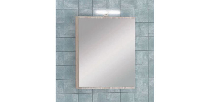 Pro Bagno Elegant 957 - Άνω μέρος A καθρέπτης ντουλάπι με απλίκα LED- ΛΕΥΚΗ ΛΑΚΑ