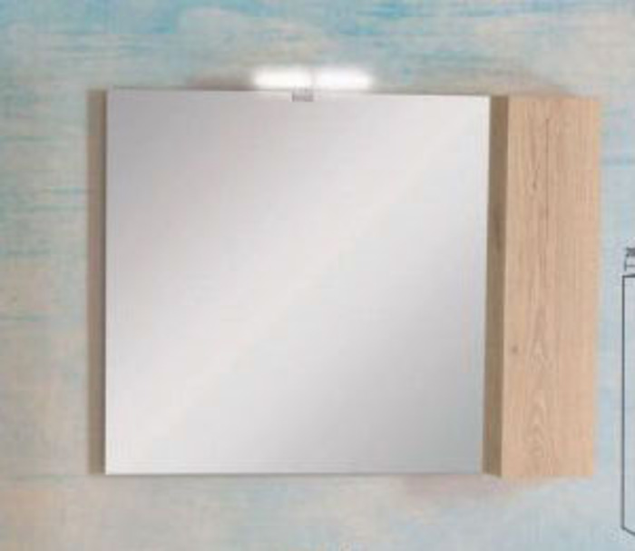 Pro Bagno Elegant 953 - Άνω μέρος B καθρέπτης με ντουλάπι και απλίκα LED- ΛΕΥΚΗ ΛΑΚΑ