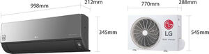 LG Artcool Mirror AC18BH UL2/AC18BH NSK Κλιματιστικό Inverter 18000 BTU A++/A+++ με Ιονιστή και WiFi
