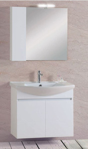 Pro Bagno Elegant 954 - Άνω μέρος B καθρέπτης με ντουλάπι και απλίκα LED-ΛΕΥΚΗ ΛΑΚΑ