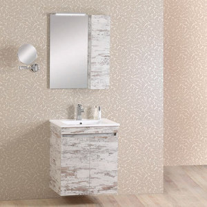 Pro Bagno Elegant 960 - Άνω μέρος B καθρέπτης με ντουλάπι και απλίκα LED- ΛΕΥΚΗ ΛΑΚΑ