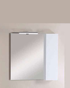 Pro Bagno Elegant 959 - Άνω μέρος B καθρέπτης με ντουλάπι και απλίκα LED- ΛΕΥΚΗ ΛΑΚΑ