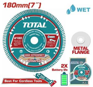 TOTAL ΕΠΑΓΓ. ΔΙΑΜ/ΣΚΟΣ ΥΓΡΑΣ ΚΟΠΗΣ 180 Χ 22.2mm Χ 2.2mm ΛΕΠΤΟΣ (TAC061801)