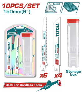 TOTAL ΛΑΜΑ ΣΠΑΘΟΣΕΓΑΣ ΜΕΤΑΛΛΟΥ+ΞΥΛΟΥ 150mm 10ΤΕΜ (TAC521002)