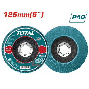 TOTAL ΠΟΛΥΠΤΕΡΟ ΓΥΑΛΙΣΜΑΤΟΣ 125mm P40 ΓΙΑ ΙΝΟΧ (TAC641251)