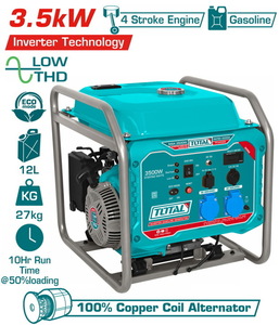 TOTAL ΕΠΑΓΓ. ΗΛΕΚΤΡΟΓΕΝΝΗΤΡΙΑ ΒΕΝΖ. INVERTER 3.500W (TP340006)