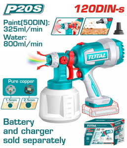 TOTAL ΠΙΣΤΟΛΙ ΒΑΦΗΣ ΜΠΑΤ. Li-ion 20V ΧΩΡΙΣ ΜΠΑΤΑΡΙΑ & ΦΟΡΤΙΣΤΗ (TSGLI2004)