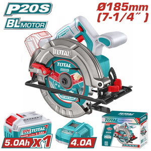 TOTAL ΣΕΤ ΕΠΑΓΓ. ΔΙΣΚΟΠΡΙΟΝΟ ΜΠΑΤ. Φ-185mm Li-ion 20V / 5Ah / 1 ΜΠΑΤ BL Motor (TSLI18513E)