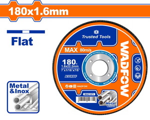 WADFOW ΔΙΣΚΟΣ ΚΟΠΗΣ ΙΝΟΧ/ΜΕΤΑΛΛΟΥ ΙΣΙΟΣ 180 Χ 1.6mm (WAC1371)