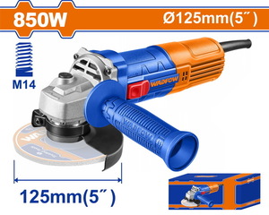 WADFOW ΓΩΝΙΑΚΟΣ ΤΡΟΧΟΣ 850W / 125mm (WAG15851E)