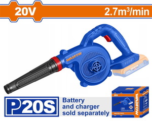 WADFOW ΦΥΣΗΤΗΡΑΣ ΜΠΑΤ. Li-ion 20V ΧΩΡΙΣ ΜΠΑΤΑΡΙΑ & ΦΟΡΤΙΣΤΗ (WBLP512)