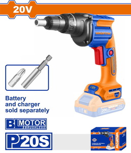 WADFOW ΚΑΤΣΑΒΙΔΙ ΓΥΨΟΣΑΝΙΔΑΣ ΜΠΑΤ. Li-ion 20V ΧΩΡΙΣ ΜΠΑΤΑΡΙΑ & ΦΟΡΤΙΣΤΗ (WDS20428)