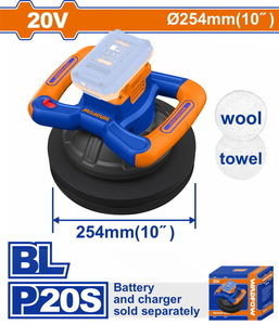WADFOW ΑΛΟΙΦΑΔΟΡΟΣ ΜΠΑΤ. Li-ion 20V / 254mm ΧΩΡΙΣ ΜΠΑΤΑΡΙΑ & ΦΟΡΤΙΣΤΗ (WHL35254)