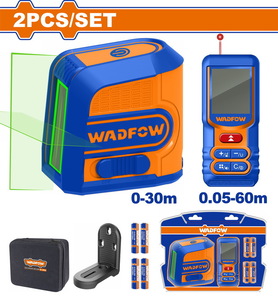 WADFOW ΣΕΤ ΑΛΦΑΔΙ LASER 30m + ΜΕΤΡΗΤΗΣ ΑΠΟΣΤΑΣΕΩΝ LASER 60m ONE PROMOTION (WLDK1401)