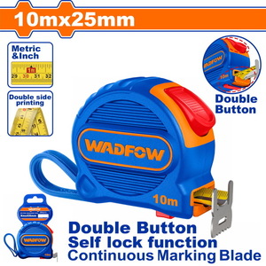 WADFOW ΜΕΤΡΟΤΑΙΝΙΑ 10m X 25mm ΜΕΤΡΙΚΟ & ΙΝΤΣΑ (WMT2250)
