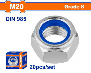 WADFOW ΠΑΞΙΜΑΔΙ ΑΣΦΑΛΕΙΑΣ ΓΑΛΒ. DIN985 20mm 20TEM (WMV6520A)