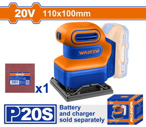 WADFOW ΠΑΛΜΙΚΟ ΤΡΙΒΕΙΟ ΧΟΥΦΤΑΣ 110X100mm ΜΠΑΤ. Li-ion 20V ΧΩΡΙΣ ΜΠΑΤΑΡΙΑ & ΦΟΡΤΙΣΤΗ (WRAP5010)