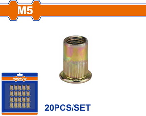 WADFOW ΠΡΙΤΣΙΝΙΑ ΣΙΔΗΡΟΥ ΜΕ ΣΠΕΙΡΩΜΑ 5mm 20ΤΕΜ (WRE1K15)