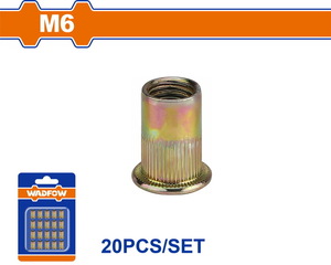 WADFOW ΠΡΙΤΣΙΝΙΑ ΣΙΔΗΡΟΥ ΜΕ ΣΠΕΙΡΩΜΑ 6mm 20ΤΕΜ (WRE1K16)