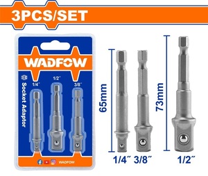 WADFOW ΣΕΤ ΑΝΤΑΠΤΟΡΕΣ 1/4" - 3/8" - 1/2" 3ΤΕΜ (WSV4K01)