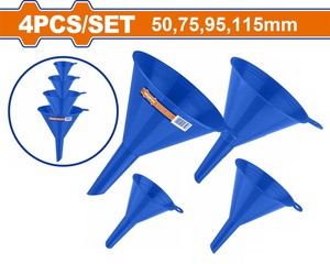 WADFOW ΣΕΤ ΠΛΑΣΤΙΚΑ ΧΩΝΙΑ Φ-50 / 75 / 95 / 115mm 4ΤΕΜ (WUFS2304)