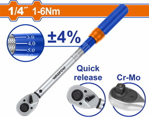 WADFOW ΔΥΝΑΜΟΚΛΕΙΔΟ 1/4" 196mm / 1-6Nm (WWQ5D01)
