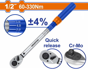 WADFOW ΔΥΝΑΜΟΚΛΕΙΔΟ 1/2" 565mm / 60-330Nm (WWQ7D22)