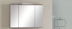 Pro Bagno Elegant 950 - Άνω μέρος Α καθρέπτης ντουλάπι με απλίκα LED- ΛΕΥΚΗ ΛΑΚΑ 