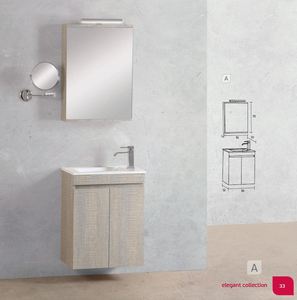 Pro Bagno Elegant 962 - Άνω μέρος A καθρέπτης ντουλάπι με απλίκα LED