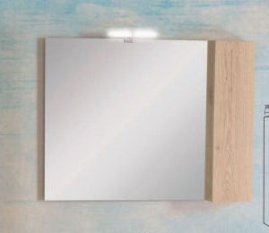 Pro Bagno Elegant 953 - Άνω μέρος B καθρέπτης με ντουλάπι και απλίκα LED- ΛΕΥΚΗ ΛΑΚΑ